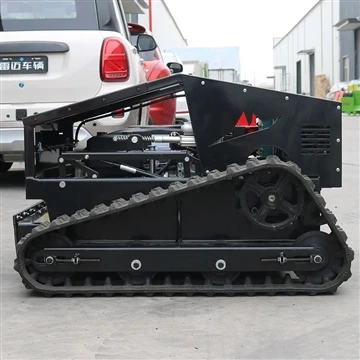 Hibridni robot za košenje trave s gusjenicom može kosilicom upravljati s udal...